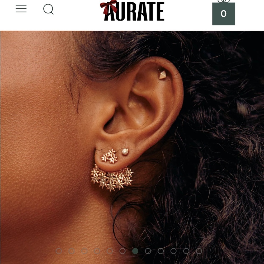 AURATE NYC flower earrings